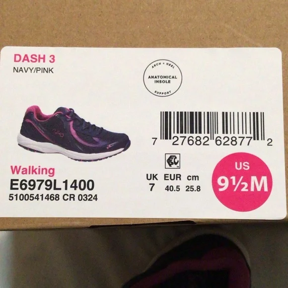 Ryka Women's Dark Blue and Magenta Athletic Shoes - Picture 2 of 5